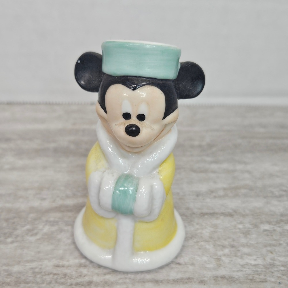 Vintage Disneyβ Mickey Mouse Winter Hat Salt Shaker, Ceramic Figurine